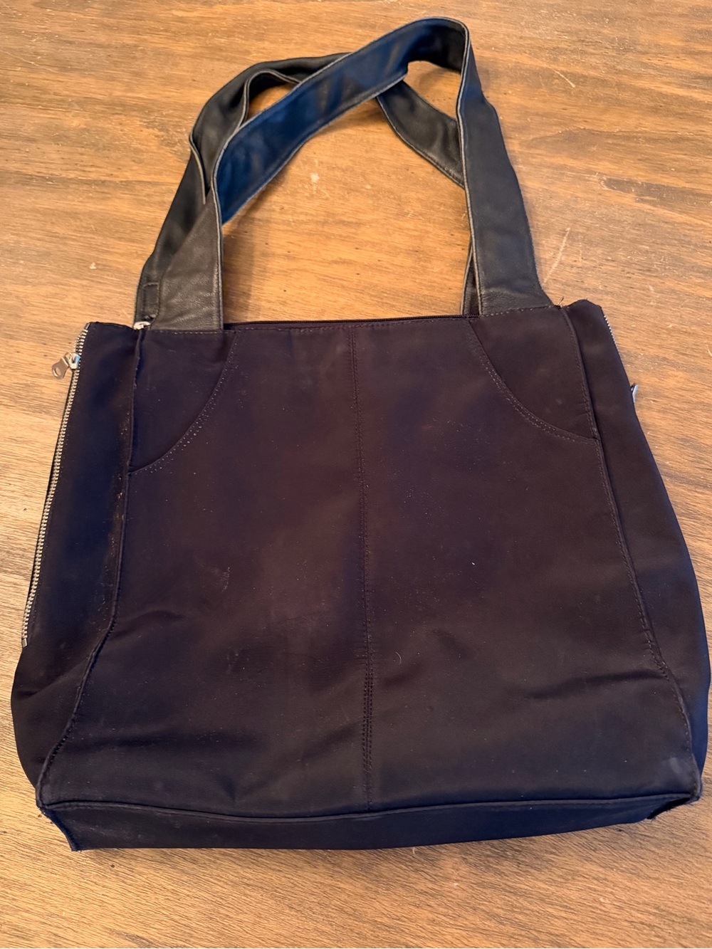 JP OURSE & CIE BOLIVIA BLACK LEATHER TRAVELER BAG Large Tote FAIR 